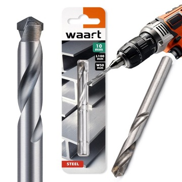 Wiertło do Metalu 10.0 mm WĘGLIK SPIEKANY do Twardej Stali Tytanu Żeliwa