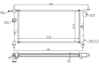 Купить Радиатор двигателя chevrolet corsa opel combo corsa, фото thumb