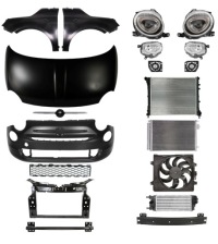 Купить Fiat 500 15- бампер pas капот крыло, фото thumb