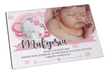 Magnes Podziękowania CHRZEST 14x20 KREATOR