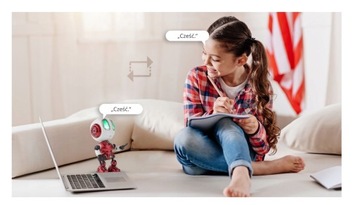 ROBOT GADAJĄCY ZABAWKA INTERAKTYWNA POWTARZA MÓWI