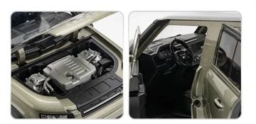 Модель внедорожника Range Rover Defender из алюминия в масштабе 1:18.