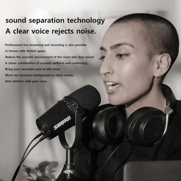 Микрофон для подкастов Shure MV7, серый