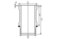 фото thumb №2, Втулка цилиндра scania 4 4 bus k bus n bus omniexpress p g r t
