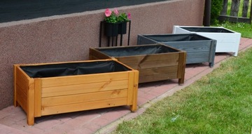 ДЕРЕВЯННЫЙ ЦВЕТОЧНЫЙ ГОРШОК, деревянная коробка, 80 см