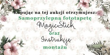 Tapeta ścienna Kolorowe kwiaty i liście 104x70 cm