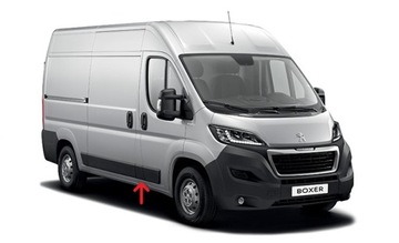 FIAT DUCATO PEUGEOT BOXER 06- НАКЛАДКА ЛЕВОЙ СТОЙКИ
