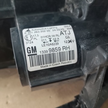 фото thumb №13, Лампа правий перед opel zafira c 12-16 13399859