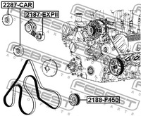 фото thumb №3, Ролик ремень клиновой ford usa expedition 4.6
