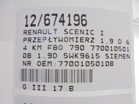 фото thumb №7, Scenic i расходомер 7700105010b 1,9d 5wk9615