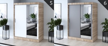 Шкаф-купе 150 см Антрацит Шкаф Зеркало