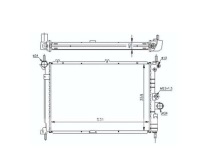 Купити Радіатор води opel astra f 91- 1300103, фото thumb