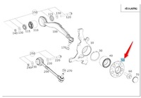фото thumb №1, Ступица перед mercedes cls c218 4matic a2213370245