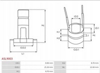фото thumb №3, Komutator генератора asl9003