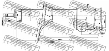 фото thumb №3, 04665579f febest амортизатор переднє mitsubishi la