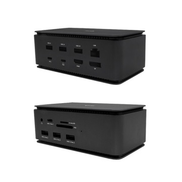 Док-станция USB4 Metal Dual 4K HDMI DP RJ-45 Thunderbolt 3 PD 80 Вт