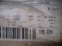 Fiat tipo 88- труба вихлопна гасник середній -nowa Зі Шроту, фото thumb