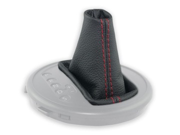 VW T5 автомат DSG GEAR SHIFT BELL ЧЕРНАЯ КОЖА КРАСНЫЕ РЕЗЬБЫ