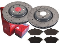 фото thumb №1, Тормозные диски тормозные колодки trw перед mercedes cla c117 320mm