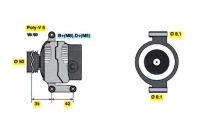 Купити Bosch генератор mercedes a 140 168.031. 168.131, фото thumb