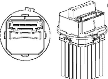 фото thumb №3, Резистор резистор повітропровід citroen c3 c4 c5 c6 ds3