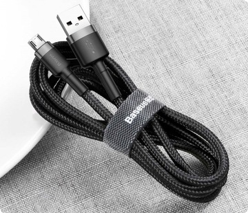 КАБЕЛЬ BASEUS STRONG FAST USB — MICRO USB КАБЕЛЬ С ДВУХСТОРОННЕЙ ОПЛЕТКОЙ 1,5 А, 2 М