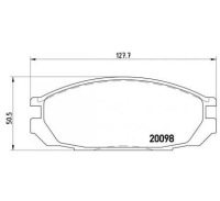 фото thumb №1, Brembo p 56 020 набор тормозных колодок тормозных, тормоза дисковые
