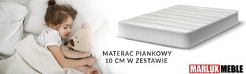 JSM4 двухъярусная кровать 80x190 со шкафом и письменным столом, поролоновый матрас