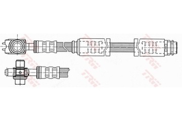 фото thumb №16, Шланг тормозной гибкий audi tt 98-06 перед