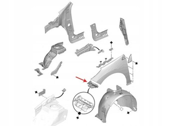 фото thumb №10, Peugeot 308 кріплення ковзун бампера лівий правий