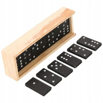 СЕМЕЙНАЯ ИГРА ДОМИНО ДЕРЕВЯННЫЕ ПАЗЛЫ x28