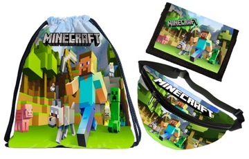 SET MINECRAFT Набор Кошелек Поясная Сумка