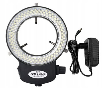 КОЛЬЦЕВАЯ ЛАМПА 144 LED 4,5ВТ ДЛЯ МИКРОСКОПА