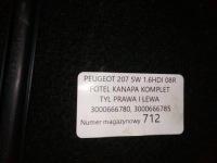фото thumb №12, Peugeot 207 sw сидіння заднє сидіння комплект задня права ліва 3000666780 3000666785