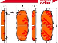 фото thumb №3, Trwgdb3442 гальмівні колодки ham. subaru задня tribeca