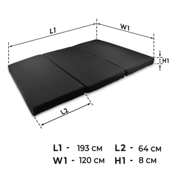 фото thumb №12, Materac складний ліжко turystyczne na кемпінг do volkswagen id. buzz 2022-