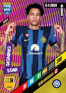 Обновленные футбольные карточки Winter Stars с подписями Blister Stars FIFA 365 2024