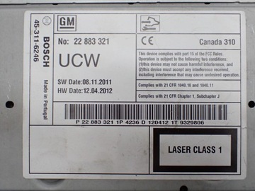 фото thumb №12, Навігація навігація радіо заводська оригінал 95196687 opel zafira c iii 12r