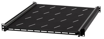 RACK полка 19'' 1U 550 мм, выдвижная, черный СТАЛФЛЕКС