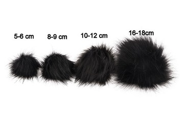 POMPON DO CZAPKI EKO FUTRO LIS 9CM PRODUCENT PL