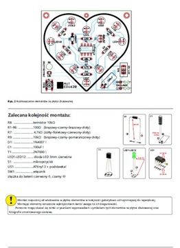 AVTEDU620 Beating heart LED - Набор для обучения пайке своими руками