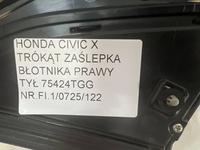 фото thumb №8, Honda civic x 2017- защита треугольник заглушка крыла правый задняя