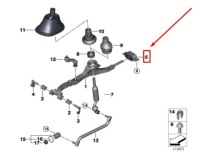 фото thumb №9, Bmw 2 купе f22, f87 втулка рычаг изменения кпп / коробка передач 25118614288 8614288