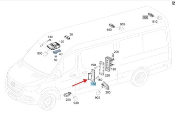 фото thumb №1, Контакт контактор дверь сдвижных mercedes sprinter w907 w910 оригинальный номер a9078213100