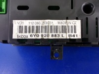 фото thumb №6, Skoda fabia i lift 1.4 лічильник прилади 6y0920883l