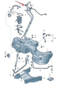 фото thumb №8, Audi rs4 b9 крышка бака топлива 8w0201550b oem
