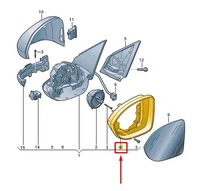 фото thumb №8, Vw taigo cs left exterior mirror frame 2ga857601b9b9