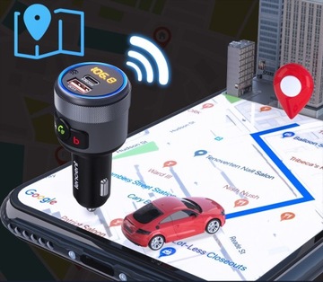 FM-ПЕРЕДАТЧИК BLUETOOTH 5.1 USB БЫСТРОЕ ЗАРЯДНОЕ УСТРОЙСТВО QC 18 Вт/PD 24 Вт 12/24 В БАС