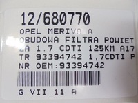 фото thumb №9, Meriva a корпус фільтра 93394742 1,7cdti
