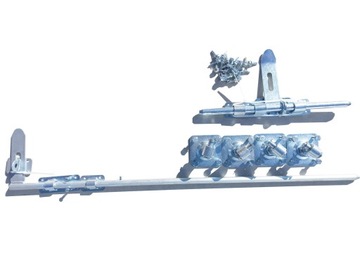 BRAMA 150cm ocynk PANELOWA dwa SŁUPKI ocynkowana dwuskrzydłowa 153cm